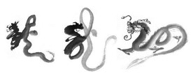 高清中国风水墨龙