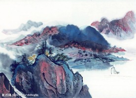 山水水墨画 古代山水画