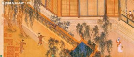 《汉宫春晓》局部图