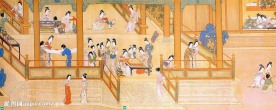 《汉宫春晓》局部图