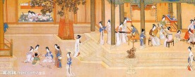 《汉宫春晓》局部图