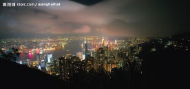 珠海城市风景，珠海海边夜景