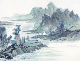 山水水墨画 古代山水画