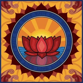 荷花主题图案矢量素材