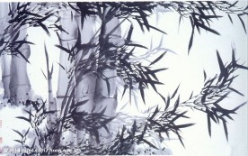 竹子水墨画