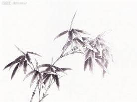 竹子水墨画