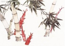 竹子水墨画