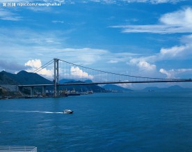 香港城市素材，香港海边景色