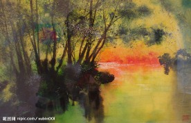 抽象油画