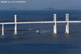 香港城市素材，香港海景大桥