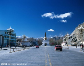 西藏城市素材，布达拉宫