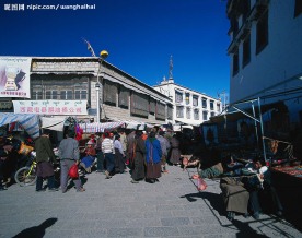 西藏城市素材，布达拉宫