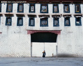 西藏城市素材，布达拉宫