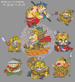 中国古代卡通人物