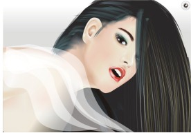 高清晰矢量精品美女素材