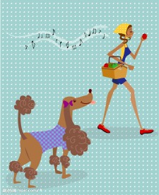 可爱少女矢量素材