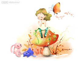 儿童友谊插画系列