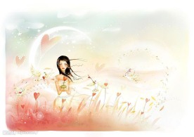 {恋恋花语}韩国写真 背景素材