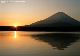 傍晚山水