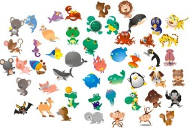 矢量可爱卡通动物大全(精品)