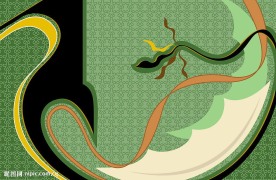 精品时尚绿色背景