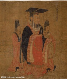 阎立本 历代帝王图卷之二汉光武帝刘秀