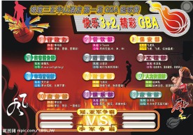 篮球赛海报