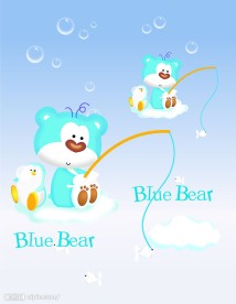 蓝色小熊和企鹅