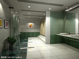 工装卫生间整体模型