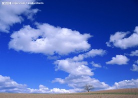 蓝天 白云 清爽 大气 清凉