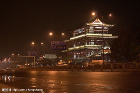 杜甫江阁夜景