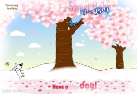 超可爱儿童相册模板——樱花树