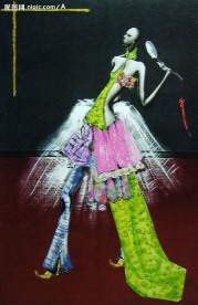 手绘服装画