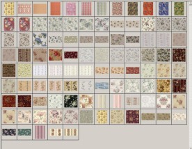 100张古典花纹填充图案（四）