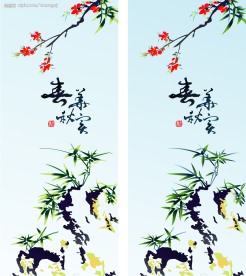 水墨画勾图
