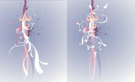 墨迹与花纹