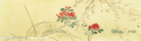 国画花