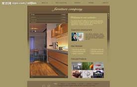 家具公司产品展示网页模板(全套版-包含动画)