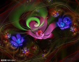 梦幻花朵