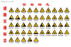 道路警告标志合