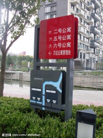 宁波万达广场导向牌