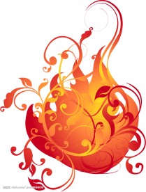韩国精美红色花纹