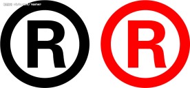 标志中的圈R