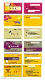 贵宾卡模板素材 名片模板素材  vip卡 优惠卡 会员卡 cdr9格式