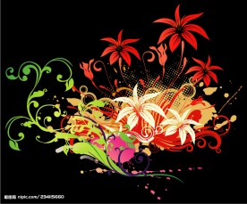精美花纹矢量图