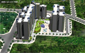 朝阳名宅鸟瞰图