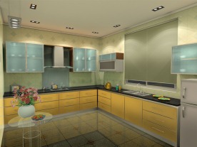 西山红枫厨房样板间一