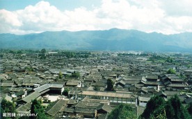 丽江古城鸟瞰