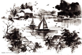 水墨画