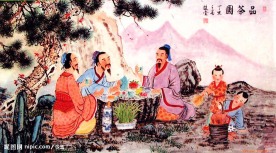 饮茶图
